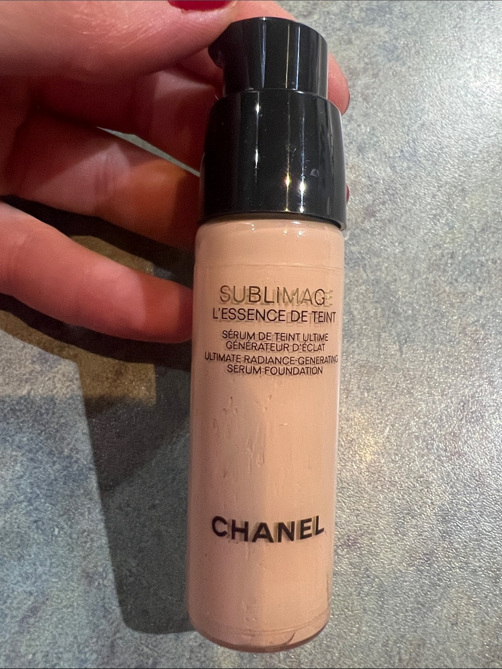 CHANEL Sublimage foundation in shade B20, travel size 20ml